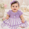 Baby Girl  Lace Party Dress with Bow & Frill – Soft Cotton Designer Outfit