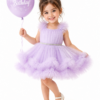 Elegant Lavender Tulle Party Dress for Girls – Birthday Special