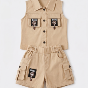Alternative view of Toddler Girl’s 2-Piece Safari Utility Set
