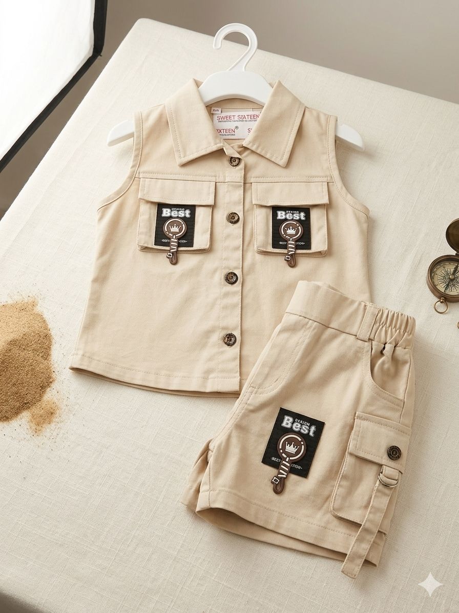 Toddler Girl’s 2-Piece Safari Utility Set - Image 5