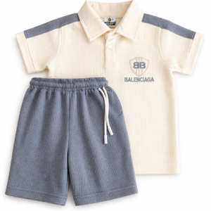 Premium Boys' Two-Piece Polo & Shorts Set