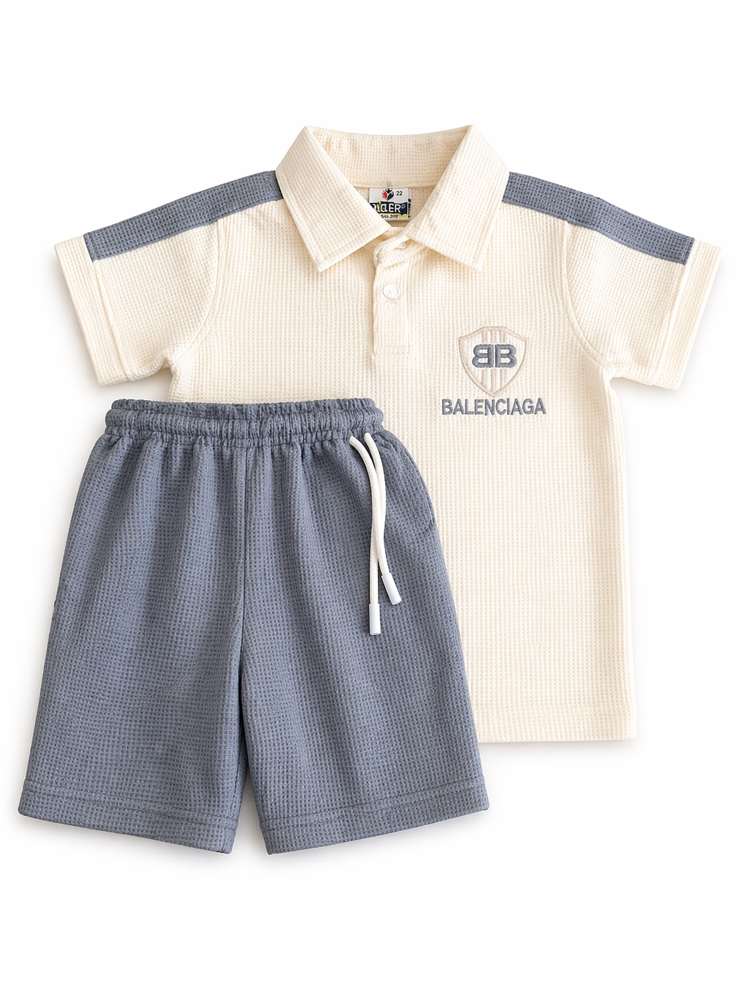 Premium Boys' Two-Piece Polo & Shorts Set