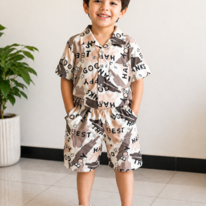 Boys Premium Graphic Print Co-ord Set – Comfortable Summer Wear