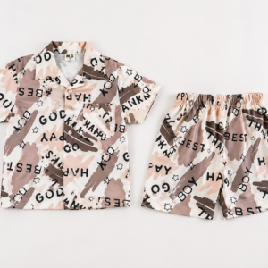 Alternative view of Boys Premium Graphic Print Co-ord Set – Comfortable Summer Wear