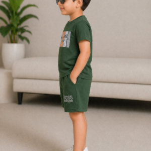 Alternative view of Boys Stylish Printed T-Shirt & Shorts Set