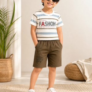 Boys' Nautical Stripe & Shorts Summer Set
